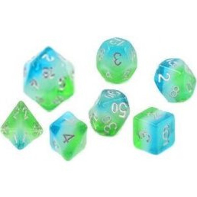 Sirius Dice - 7 Die Set - Blue Hawaiian
