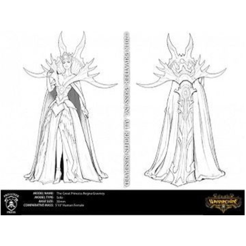 Privateer Press - Warmachine - Infernals - Great Princess Regna Gravnoy the White Queen - PIP 38021