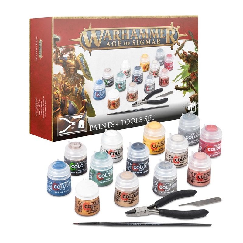 Games Workshop - Warhammer Age of Sigmar - Paints and Tool Set - NEW - 80-17