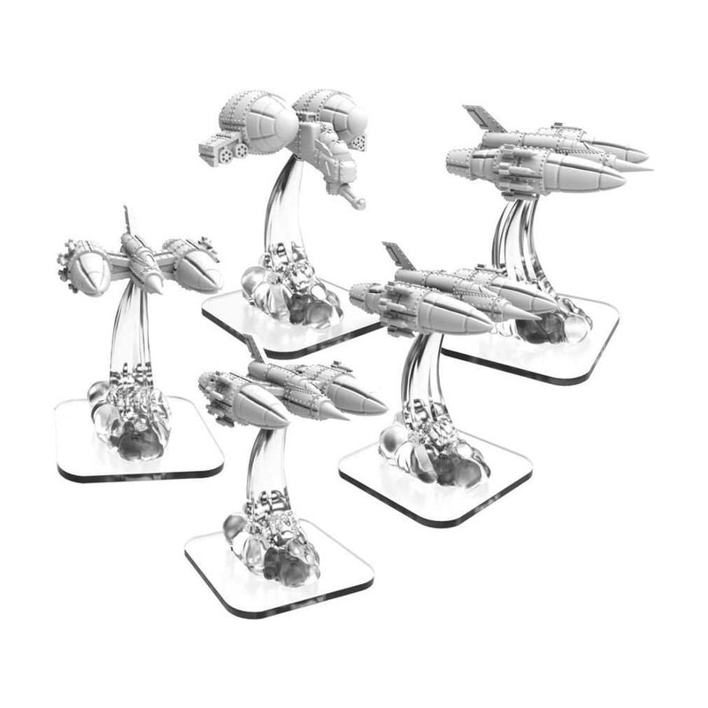 Privateer Press - Monsterpocalypse - Zerkalo - LTA Fighters and Gunship - PIP 51108