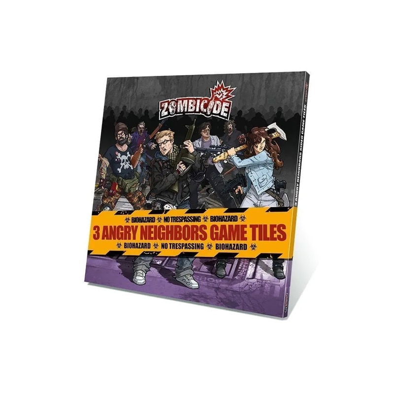Cool Mini or Not - Zombicide - 3 Angry Neighbors Game Tiles