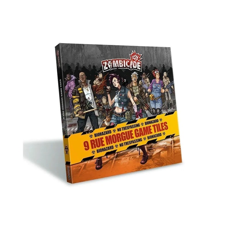 Cool Mini or Not - Zombicide - 9 Rue Morgue Game Tiles