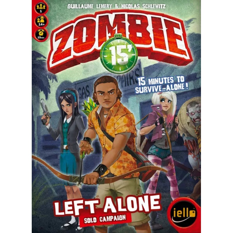 Iello Games - Zombie 15' - Left Alone - Solo Campaign Expansion