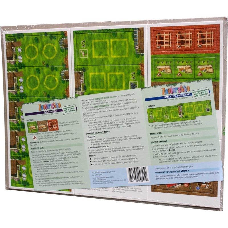 Rio Grande Games - Zooloretto - Building Sites Expansion 2-5 Players