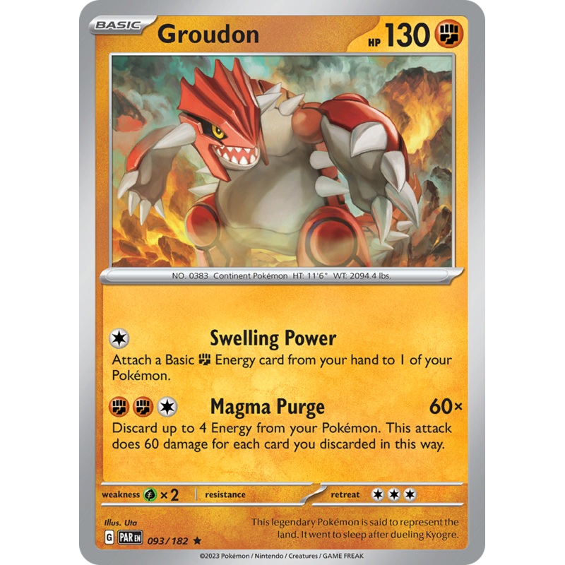 Groudon (093/182) [Scarlet & Violet: Paradox Rift]