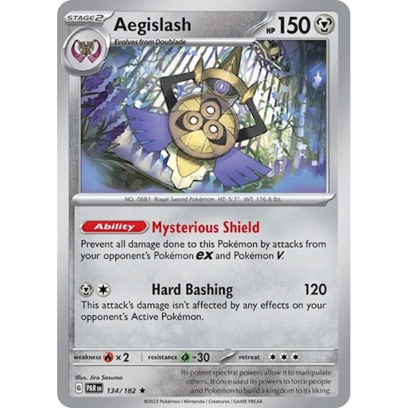 Aegislash (134/182) (Build & Battle Box) [Scarlet & Violet: Paradox Rift]