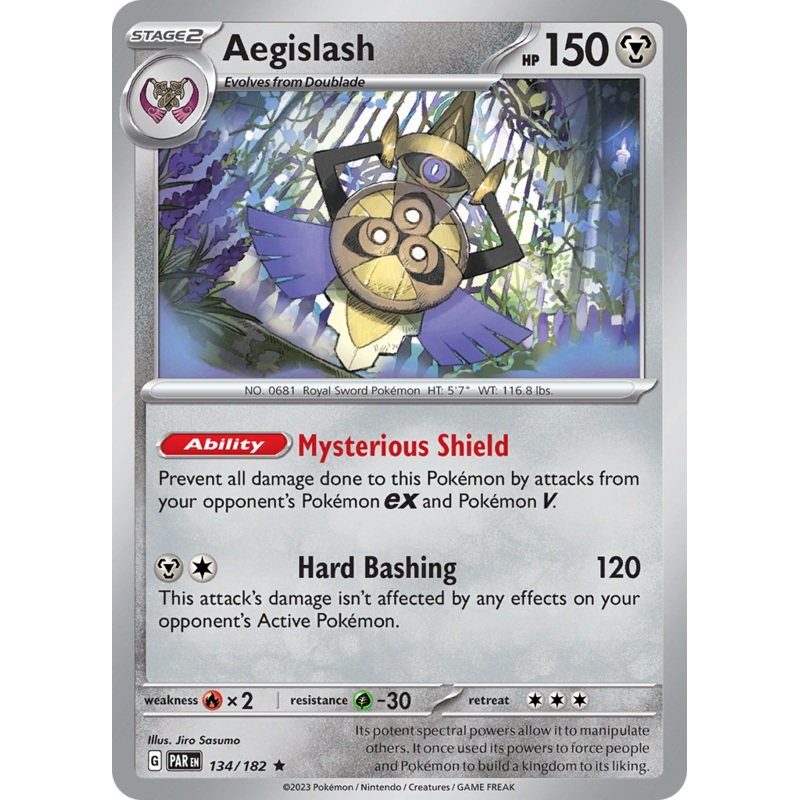 Aegislash (134/182) [Scarlet & Violet: Paradox Rift]