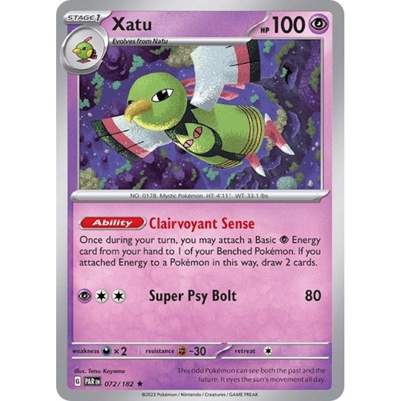 Xatu (072/182) (Build & Battle Box) [Scarlet & Violet: Paradox Rift]