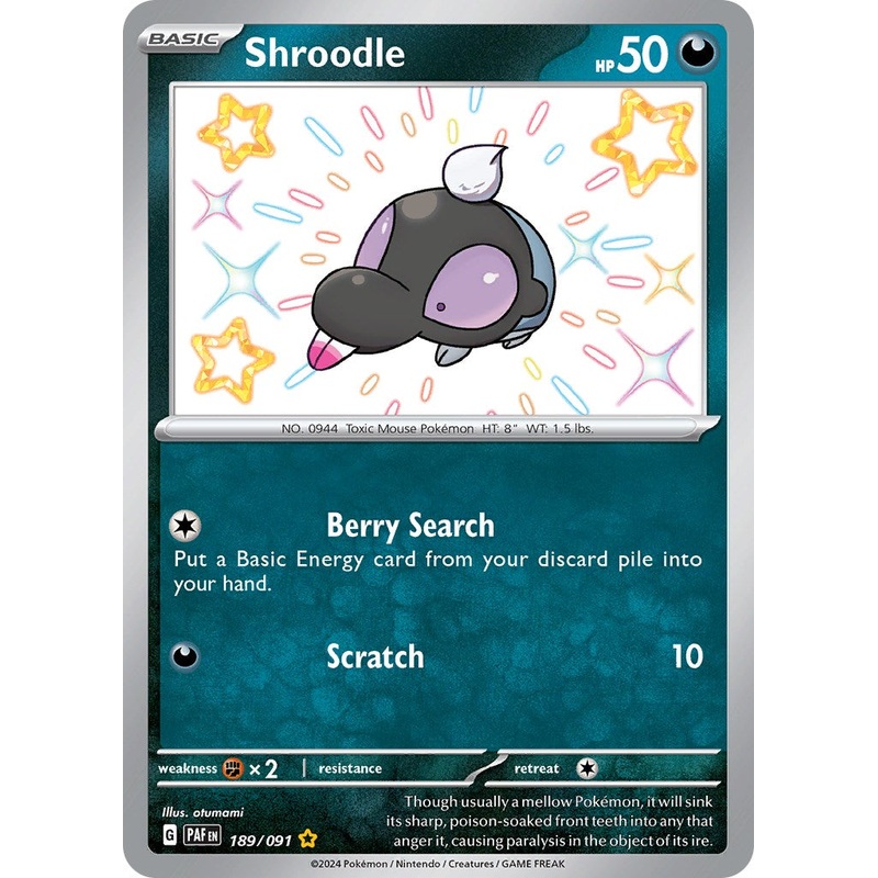 Shroodle (189/091) [Scarlet & Violet: Paldean Fates]