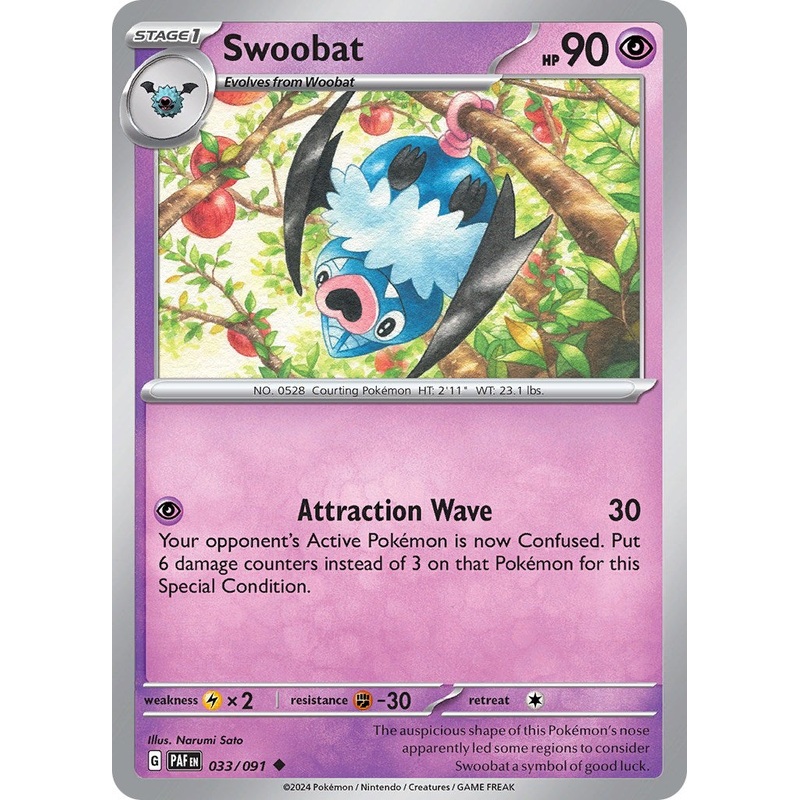 Swoobat (033/091) [Scarlet & Violet: Paldean Fates]