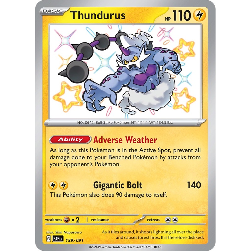 Thundurus (139/091) [Scarlet & Violet: Paldean Fates]
