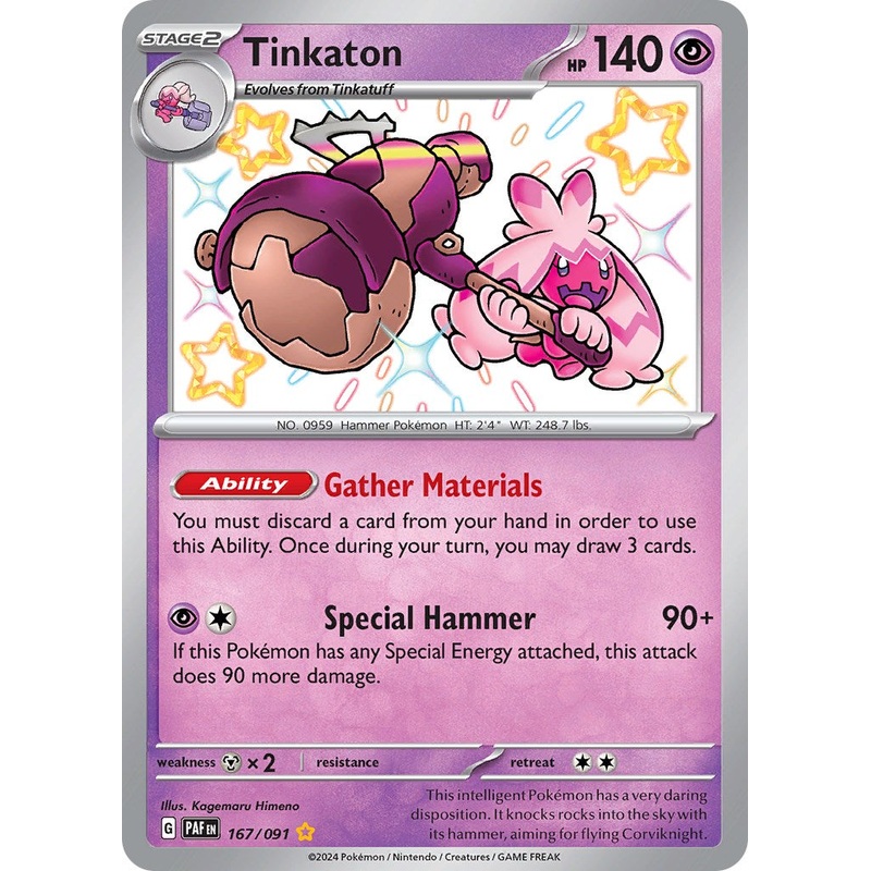 Tinkaton (167/091) [Scarlet & Violet: Paldean Fates]