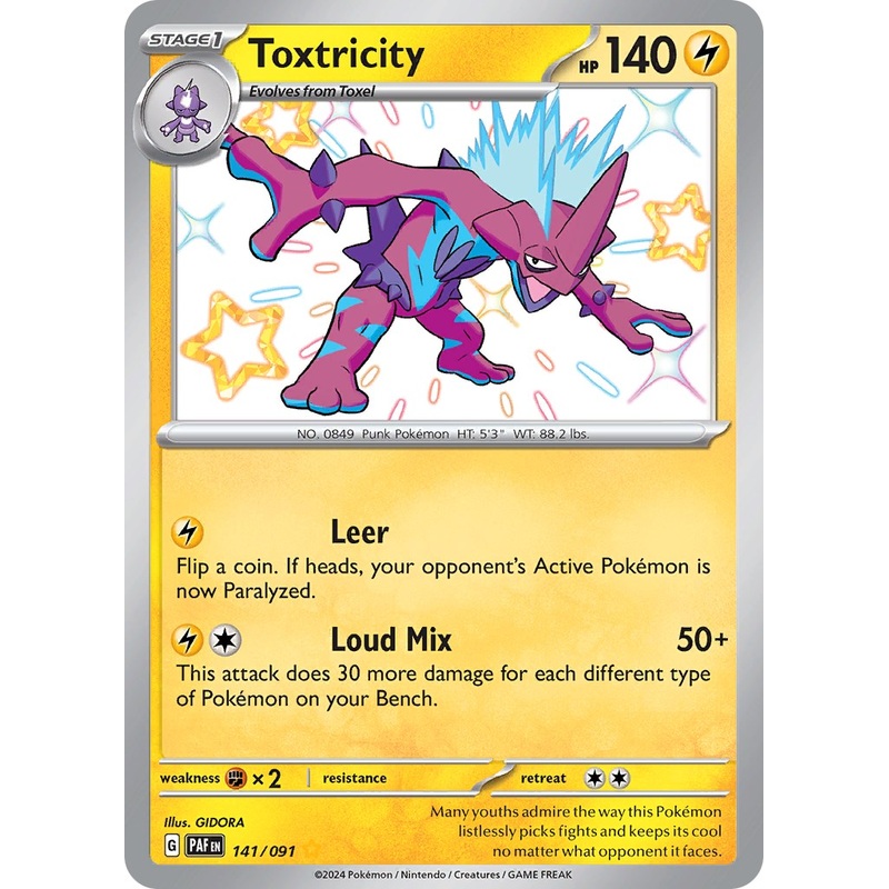 Toxtricity (141/091) [Scarlet & Violet: Paldean Fates]