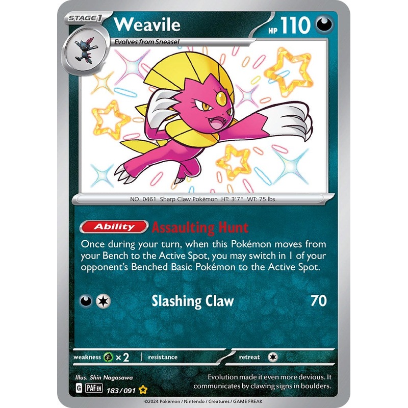 Weavile (183/091) [Scarlet & Violet: Paldean Fates]