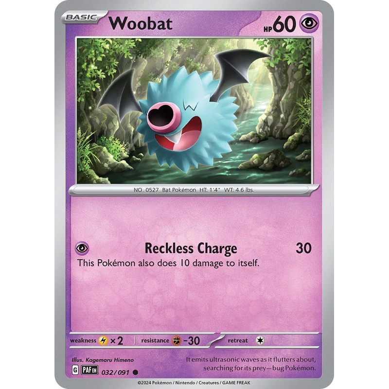 Woobat (032/091) [Scarlet & Violet: Paldean Fates]