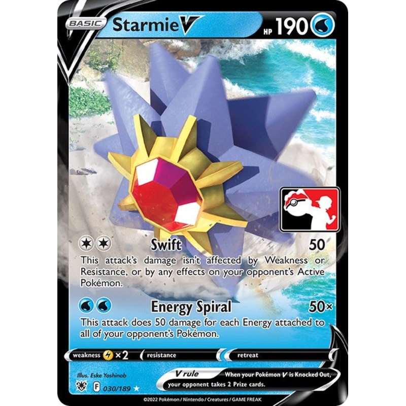 Starmie V (030/189) [Prize Pack Series Three]