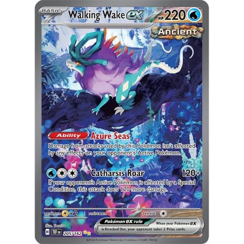 Walking Wake ex (205/162) [Scarlet & Violet: Temporal Forces]