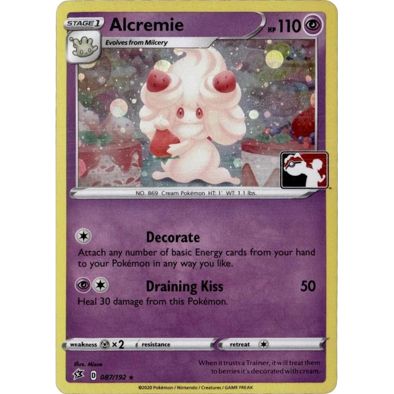 Alcremie (087/192) (Play Pokemon Promo) [League & Championship Cards]