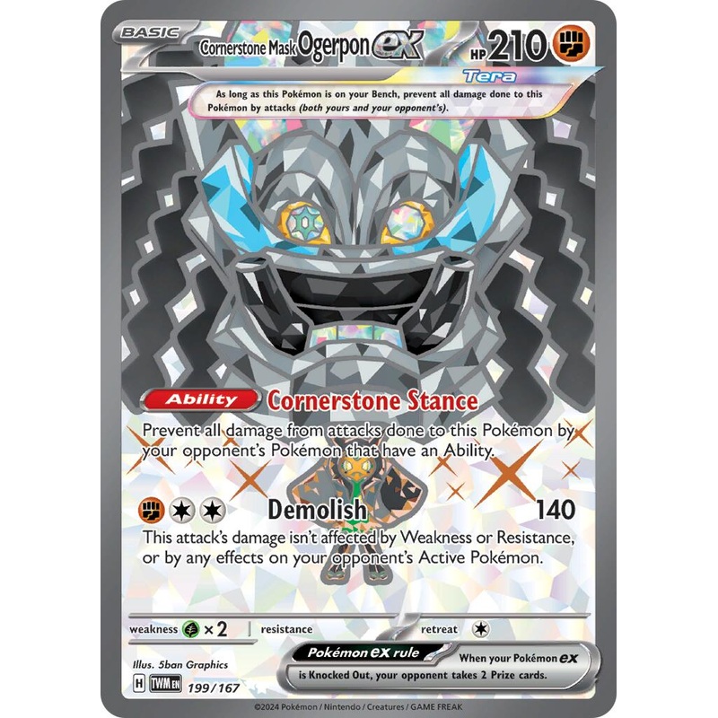 Cornerstone Mask Ogerpon ex (199/167) [Scarlet & Violet: Twilight Masquerade]