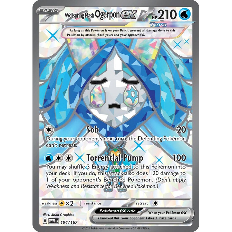 Wellspring Mask Ogerpon ex (194/167) [Scarlet & Violet: Twilight Masquerade]