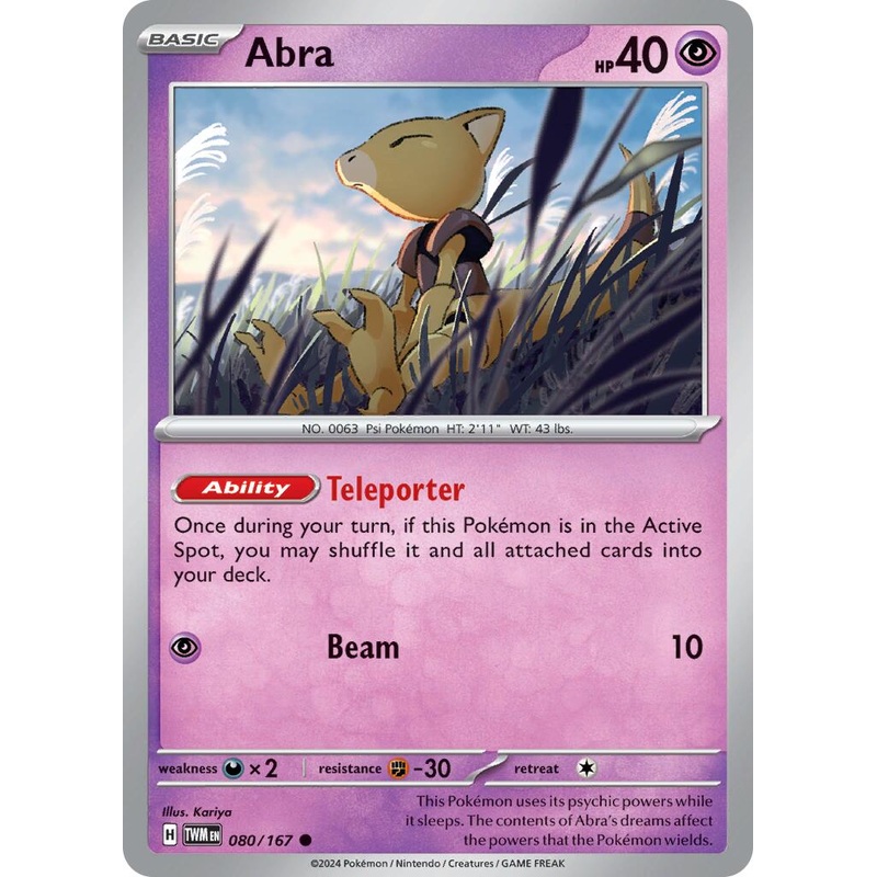 Abra (080/167) [Scarlet & Violet: Twilight Masquerade]