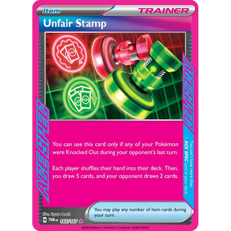 Unfair Stamp (165/167) [Scarlet & Violet: Twilight Masquerade]