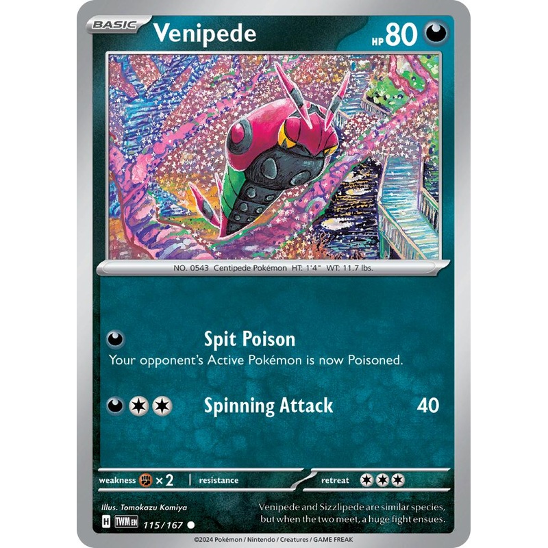Venipede (115/167) [Scarlet & Violet: Twilight Masquerade]