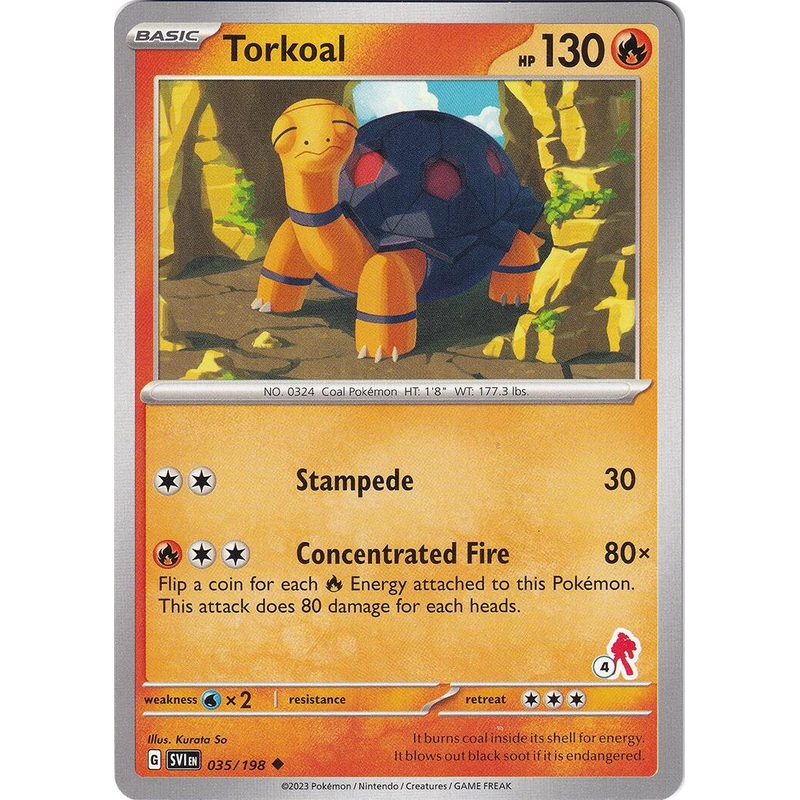 Torkoal (035/198) (Armarouge Stamp #4) [Battle Academy 2024]