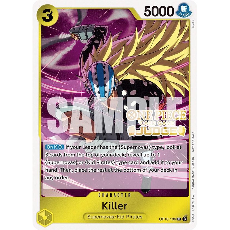 Killer (Judge Pack Vol. 5) [One Piece Promotion Cards]