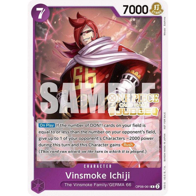 Vinsmoke Ichiji (Judge Pack Vol. 5) [One Piece Promotion Cards]