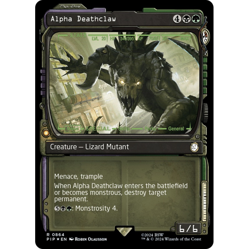 Alpha Deathclaw (Showcase) (Surge Foil) [Fallout]