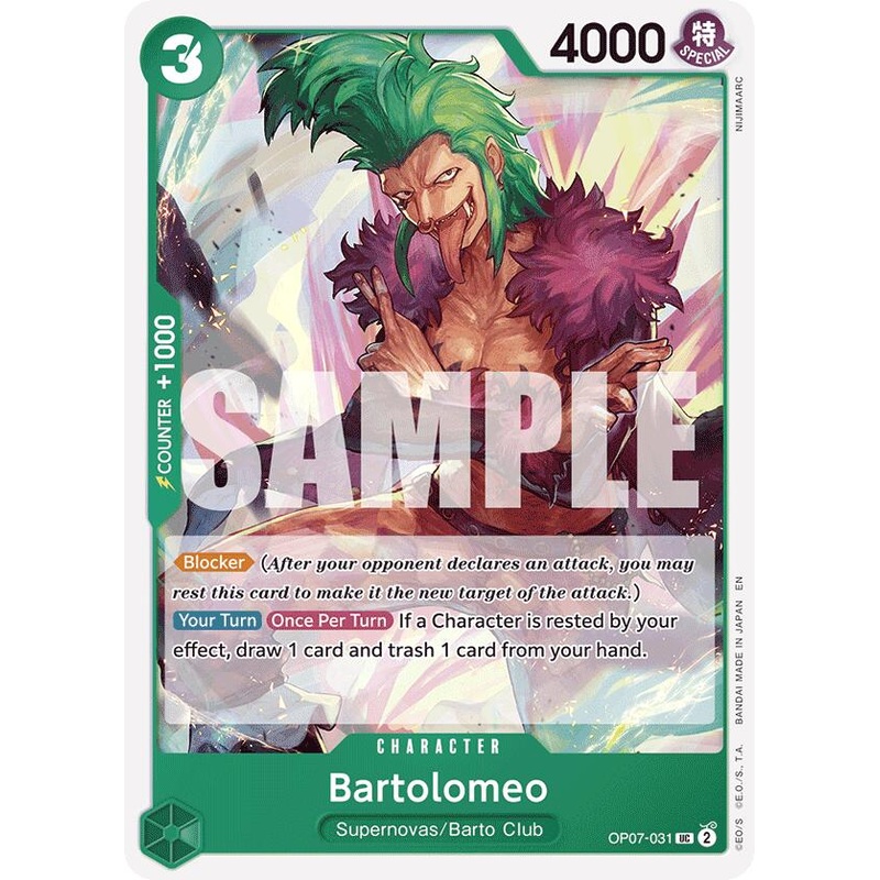 Bartolomeo (Reprint) [Starter Deck: GREEN Jewelry Bonney]