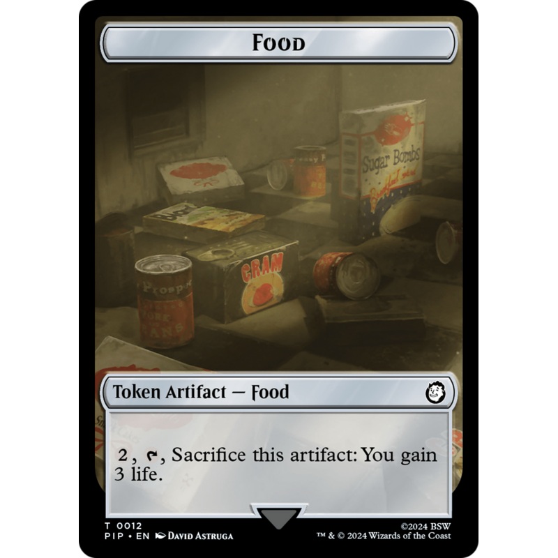 Food (0012) // Clue Double-Sided Token [Fallout Tokens]