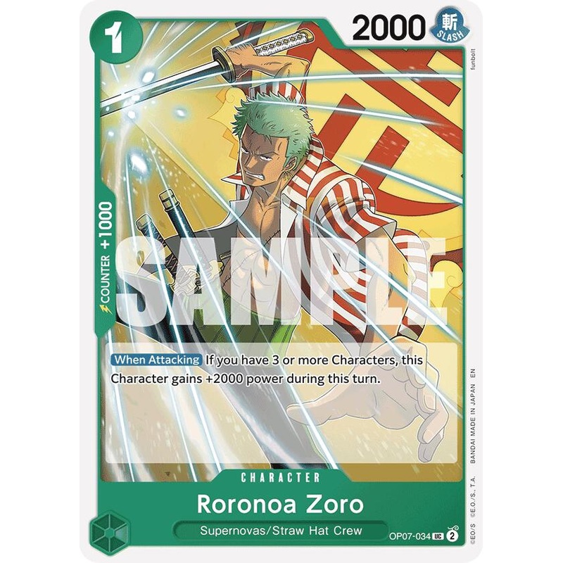 Roronoa Zoro (Reprint) [Starter Deck: GREEN Jewelry Bonney]