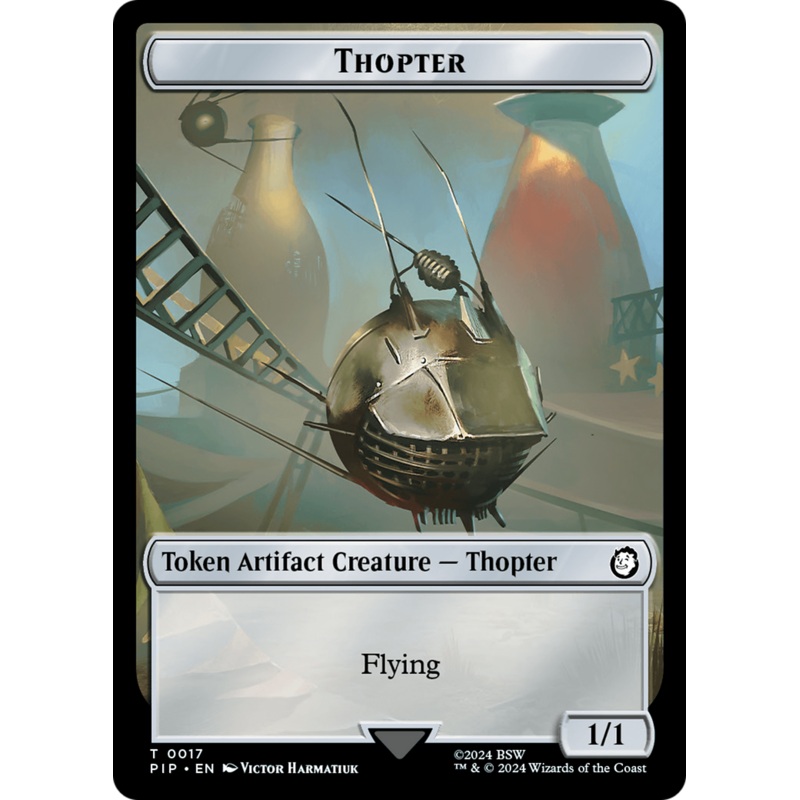 Thopter // Junk Double-Sided Token [Fallout Tokens]