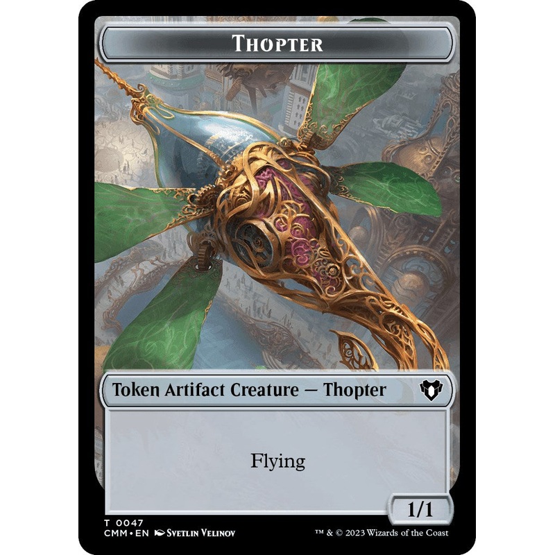 Thopter // Phyrexian Beast Double-Sided Token [Commander Masters Tokens]