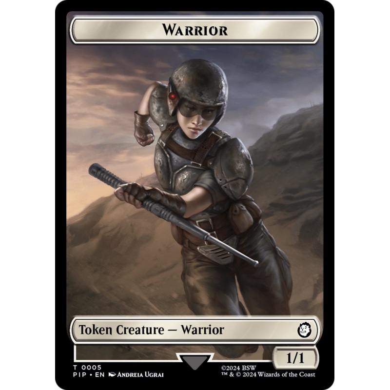 Warrior // Food (0012) Double-Sided Token [Fallout Tokens]