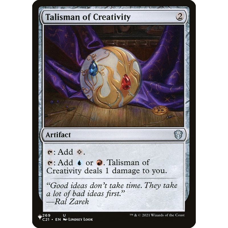 Talisman of Creativity [Secret Lair: Heads I Win, Tails You Lose]