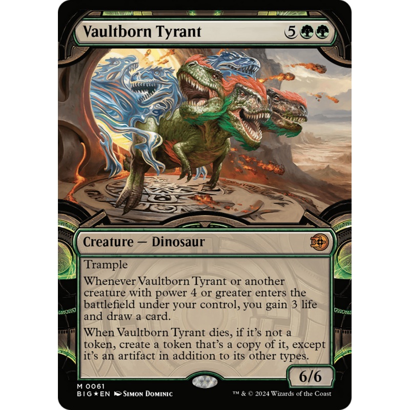 Vaultborn Tyrant (Showcase) (Raised Foil) [Outlaws of Thunder Junction: The Big Score]