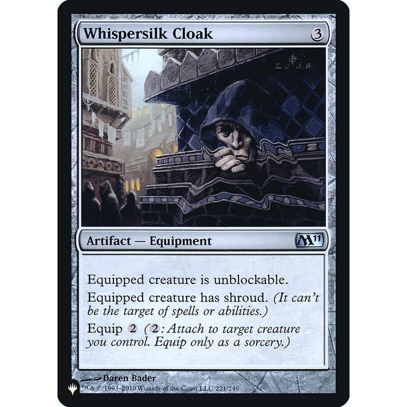 Whispersilk Cloak [Secret Lair: Heads I Win, Tails You Lose]