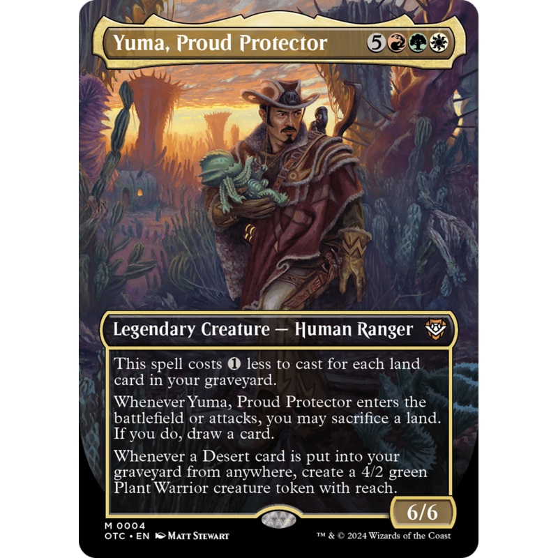 Yuma, Proud Protector (Borderless) [Outlaws of Thunder Junction Commander]