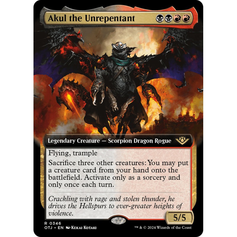 Akul the Unrepentant (Extended Art) [Outlaws of Thunder Junction]