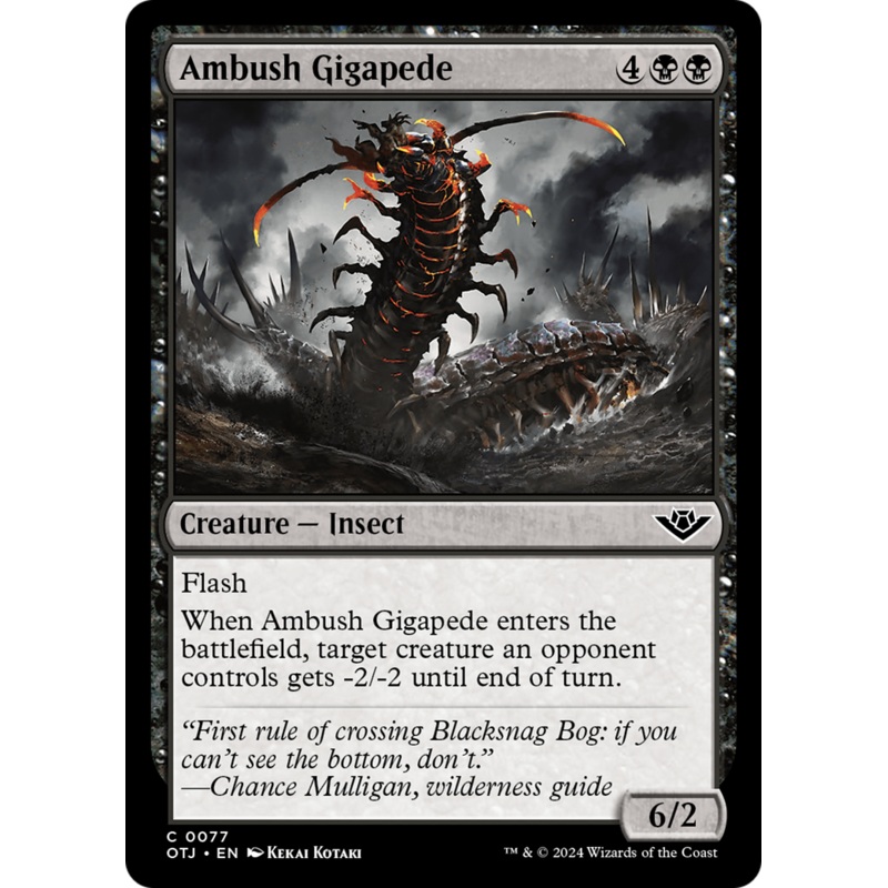 Ambush Gigapede [Outlaws of Thunder Junction]