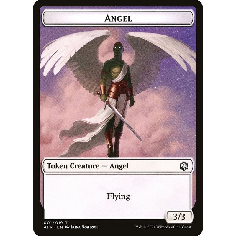 Angel // Dog Illusion Double-Sided Token [Dungeons & Dragons: Adventures in the Forgotten Realms Tokens]