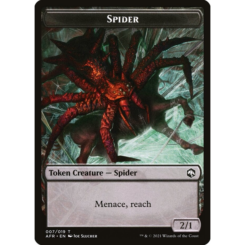 Spider // Icingdeath, Frost Tongue Double-Sided Token [Dungeons & Dragons: Adventures in the Forgotten Realms Tokens]