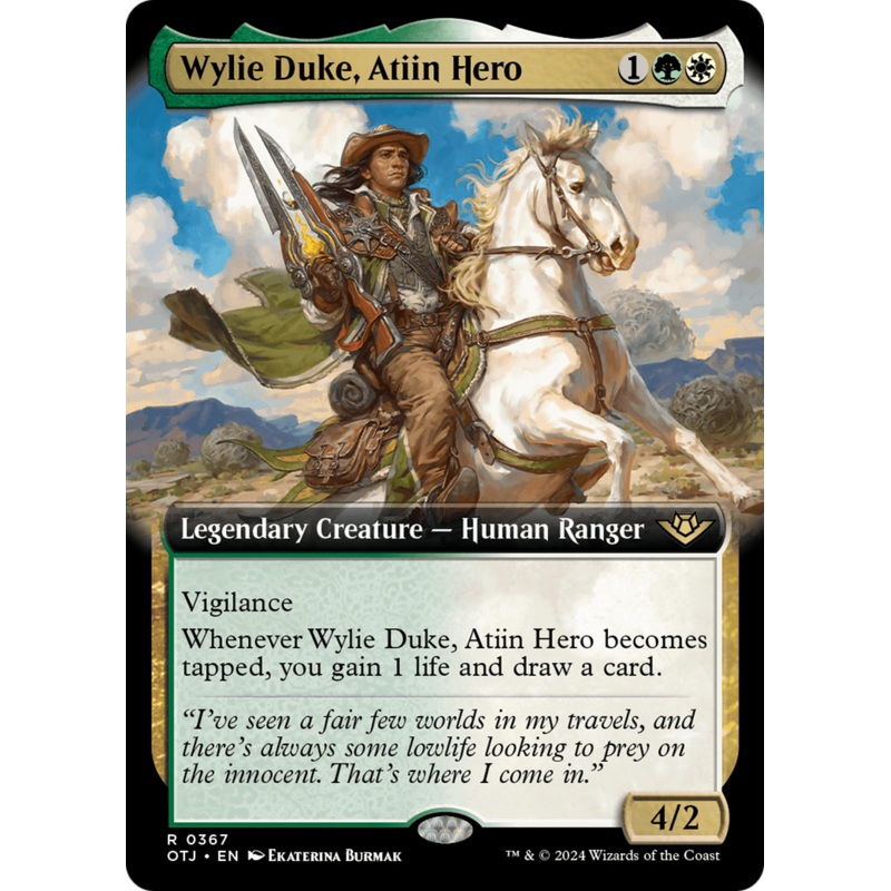 Wylie Duke, Atiin Hero (Extended Art) [Outlaws of Thunder Junction]