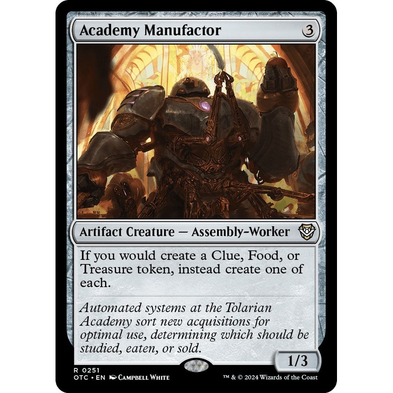 Academy Manufactor [Outlaws of Thunder Junction Commander]