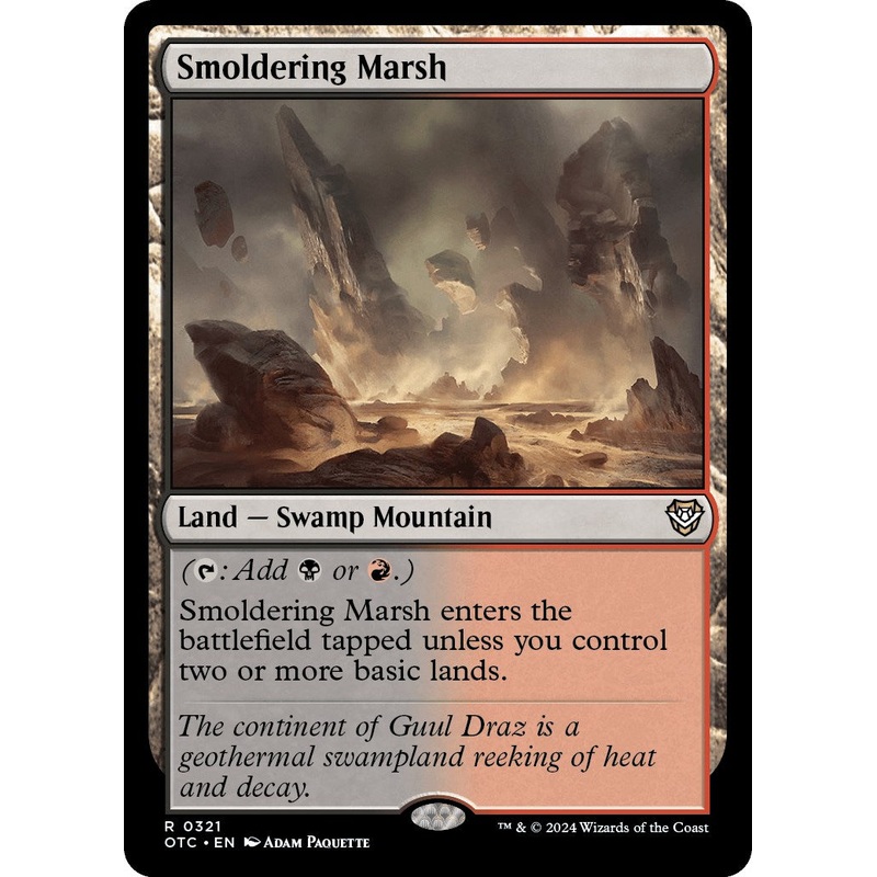 Smoldering Marsh [Outlaws of Thunder Junction Commander]