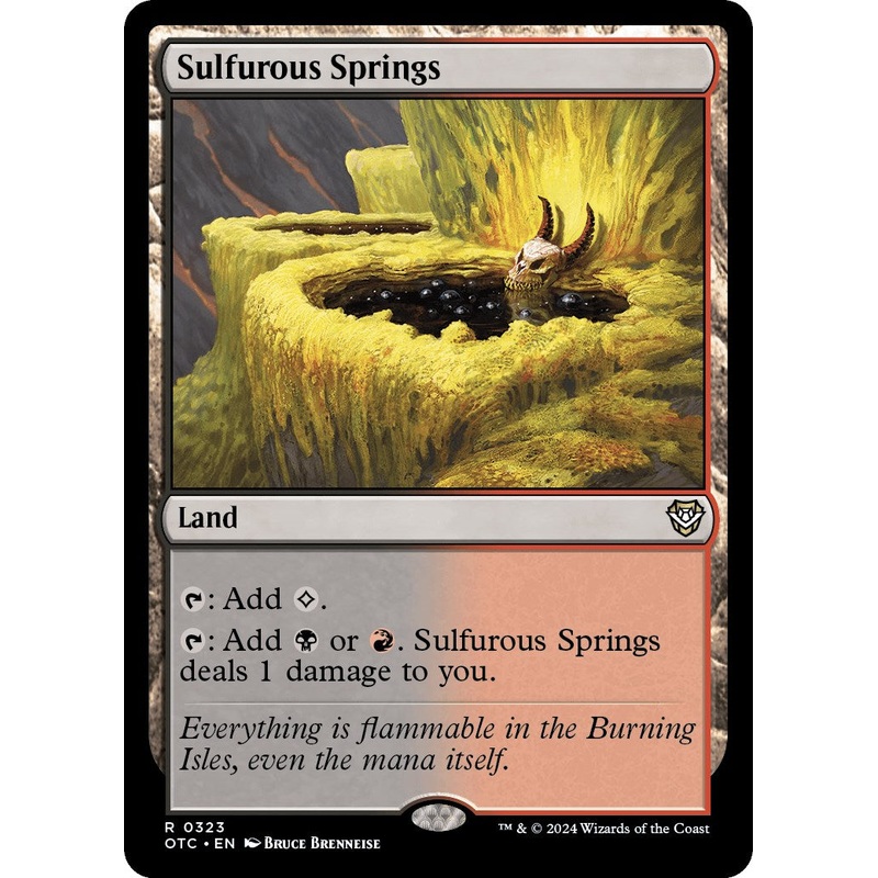 Sulfurous Springs [Outlaws of Thunder Junction Commander]