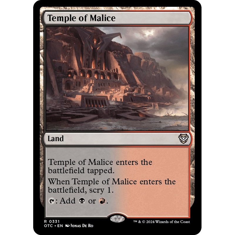 Temple of Malice [Outlaws of Thunder Junction Commander]